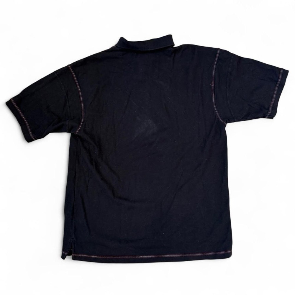 Vintage Mecca Jeans USA Black Polo Shirt Men's Size XXXL Baggy Hip Hop 90s Y2K - Picture 2 of 3